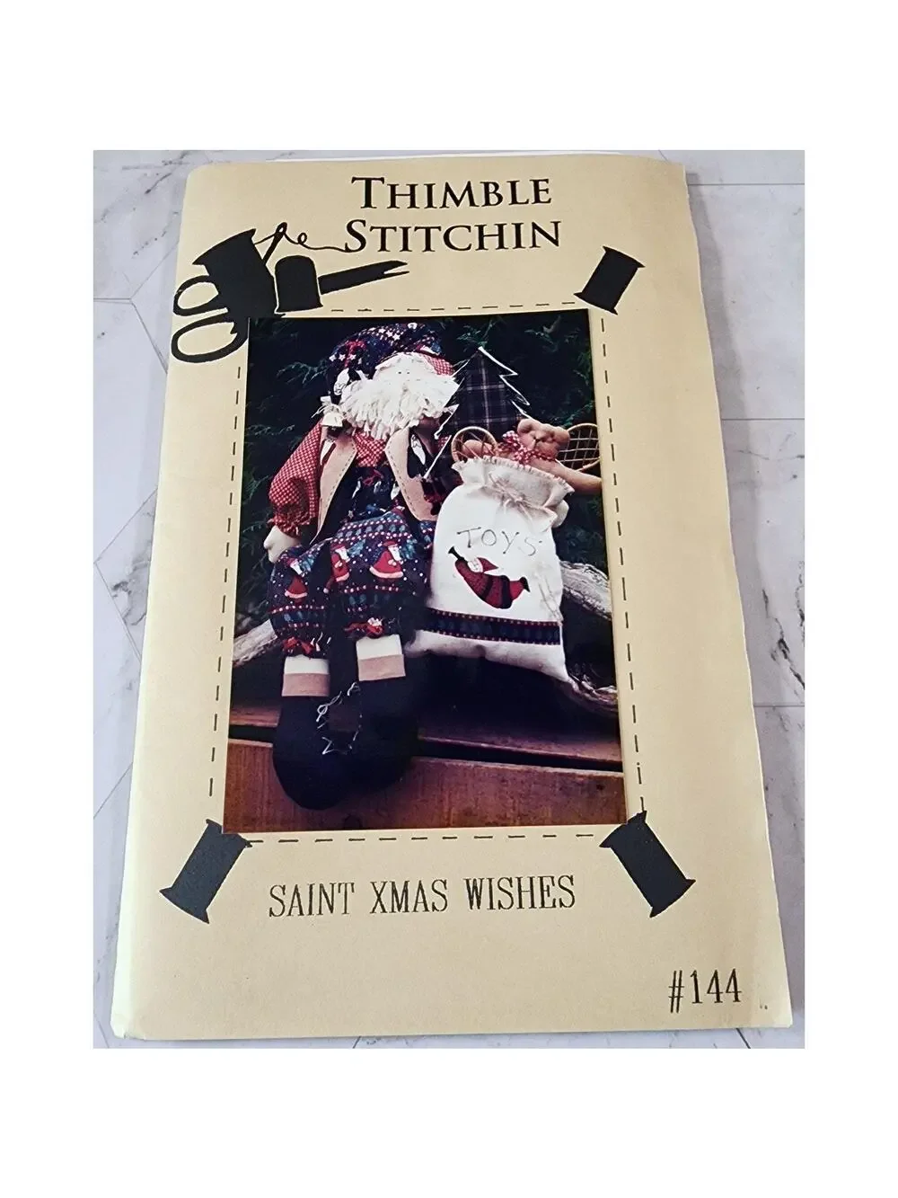 Thimble Stitchin Saint Xmas Wishes Pattern #144 - 24